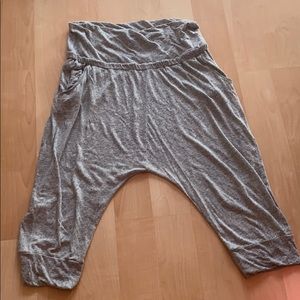 Sweat pant joggers with gold down waist